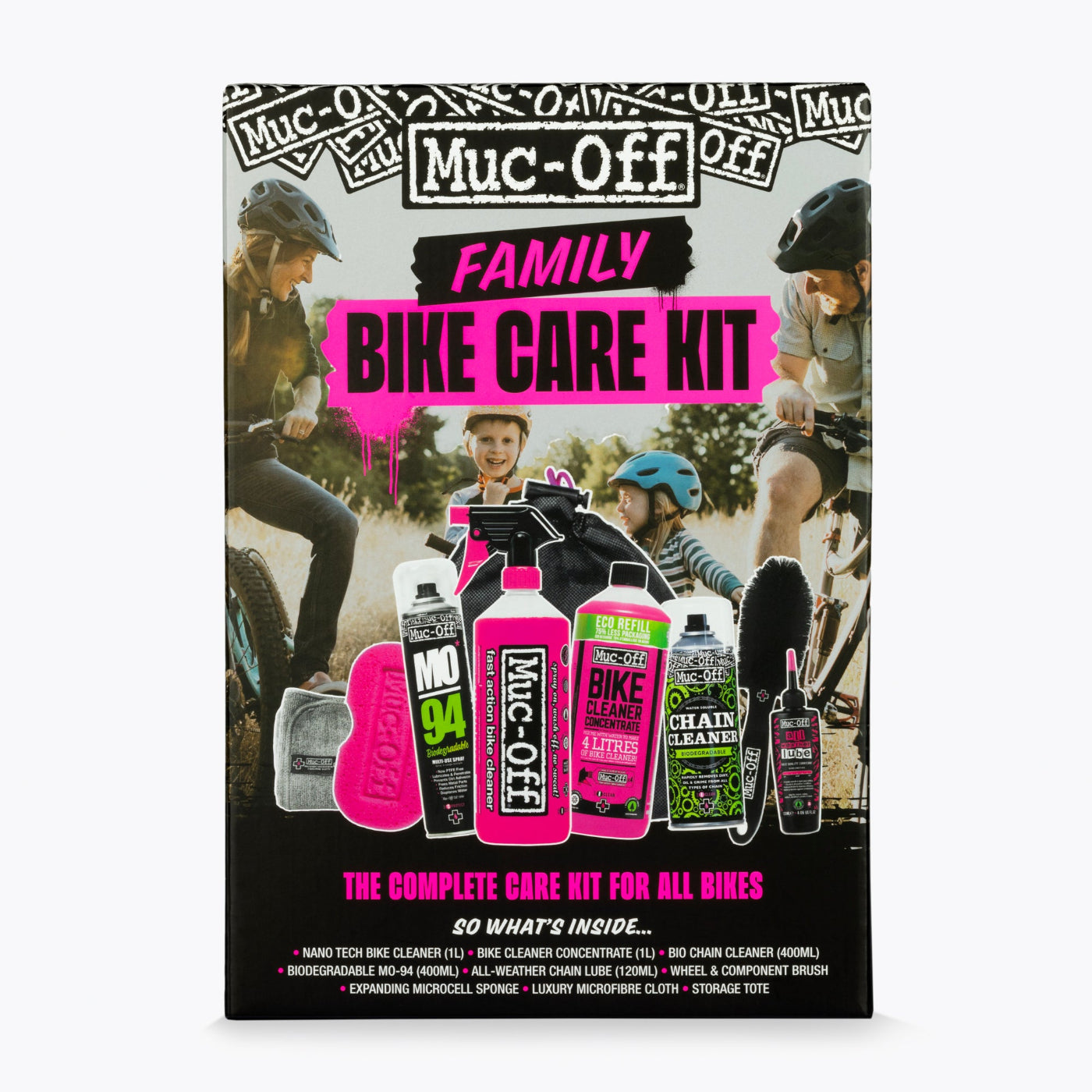 muc off urban bike pflegeset Family Care Kit | Bicycle Bundle & Kits Farbe:Artic White Digitech Drop Winterlook