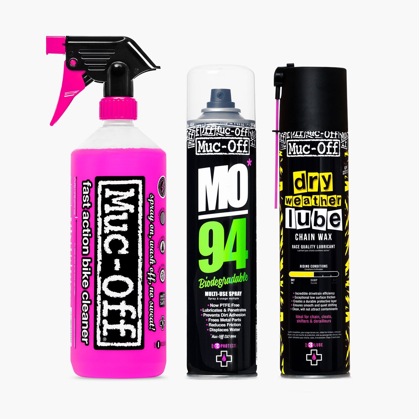 Clean, Protect Dry Lube Aerosol Bundle Bicycle Bundle Kits