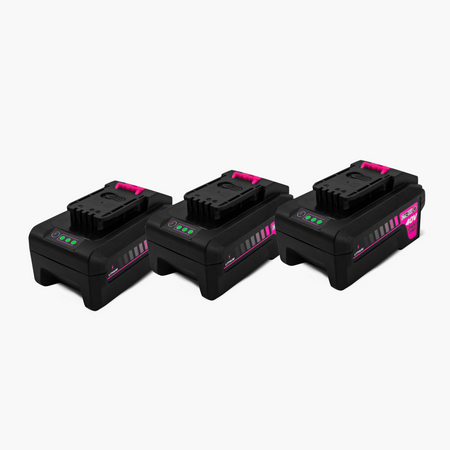 3 x Mobile Pressure Washer Additional Battery Pack