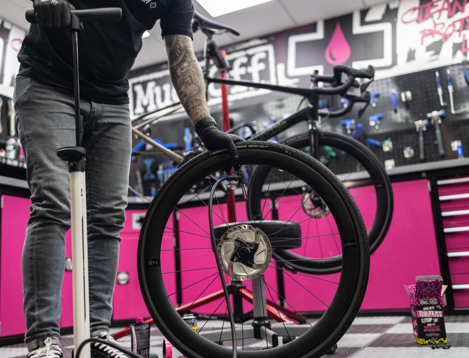 Kit de réparation de pneus de vélo pour VTT Route Vélo Tubeless