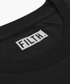 FILTH. Tee - Black With Pink Logo