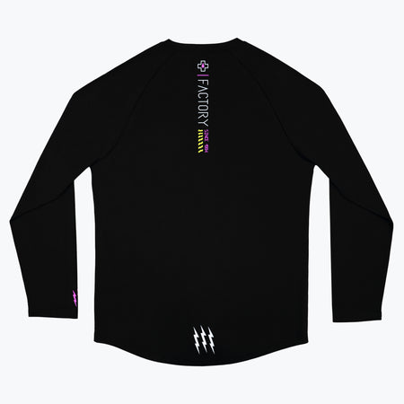 Long Sleeve Rider Jersey Factory - Black