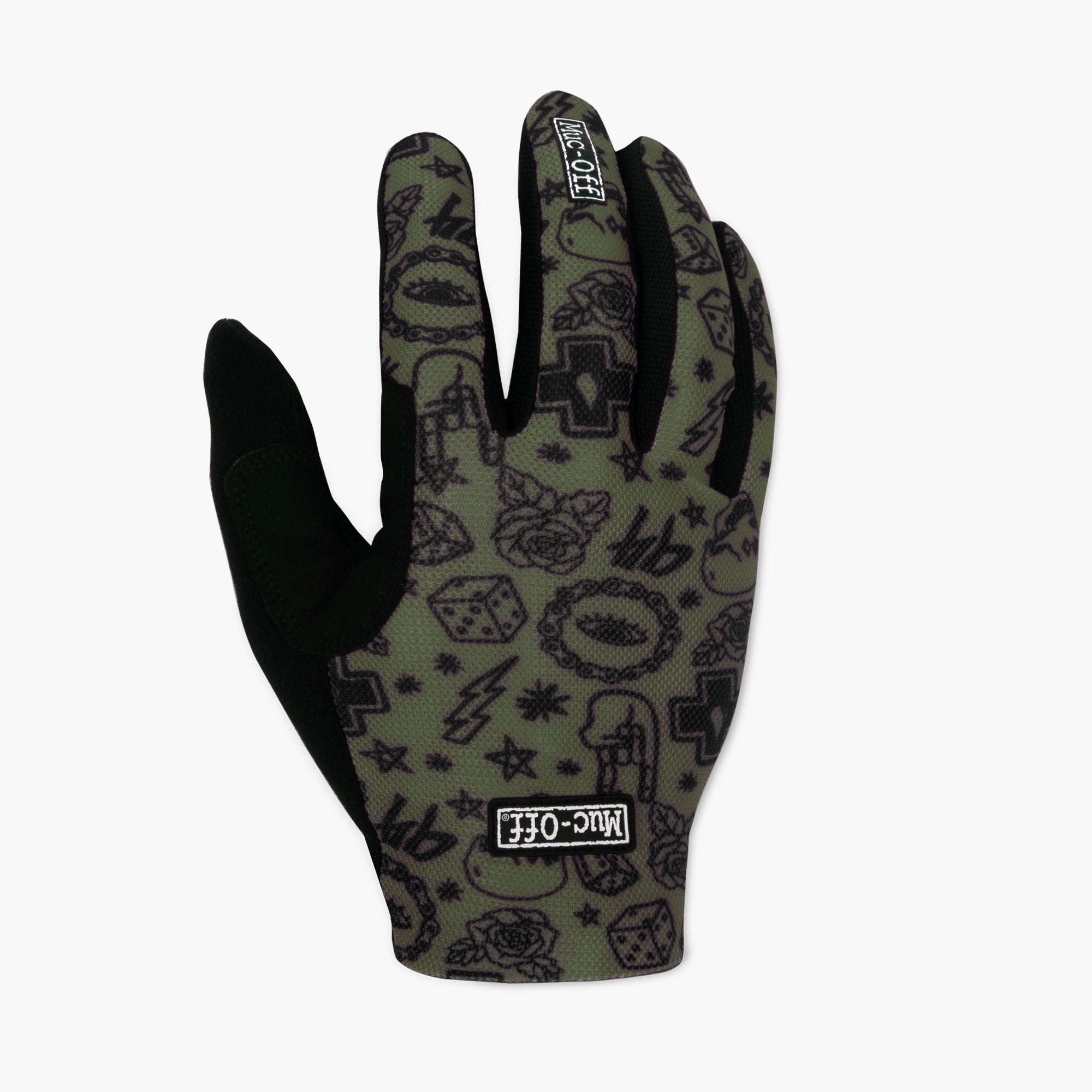 Summer Lightweight Mesh MTB Gloves Green Muc Off EU