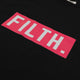 FILTH. T-Shirt - Schwarz mit rosa Logo