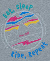 Eat Sleep Kinder T-Shirt - Grau