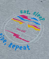 Eat Sleep Kinder T-Shirt - Grau