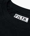 Filth T-Shirt blau/schwarz