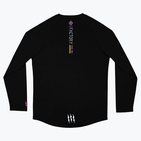 Long Sleeve Rider Jersey Factory - Black