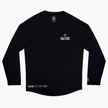 Long Sleeve Rider Jersey Factory - Black