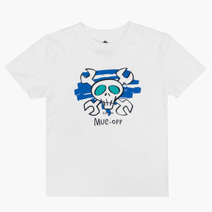 Crossbones Niños Camiseta - Blanco