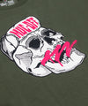 T-Shirt tête de mort - Kaki