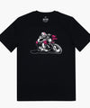 Moto doodshoofd T-shirt - Zwart