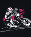 Moto doodshoofd T-shirt - Zwart