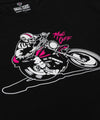 Moto doodshoofd T-shirt - Zwart