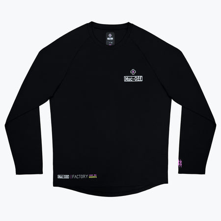 Long Sleeve Rider Jersey Factory - Black