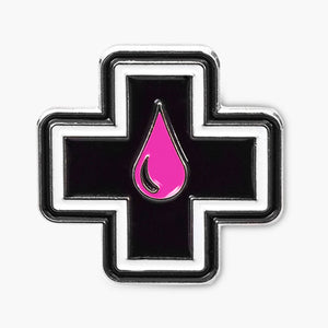 Przypinka z logo krzyża