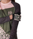 Damska koszulka techniczna - zielony/różowy lampart